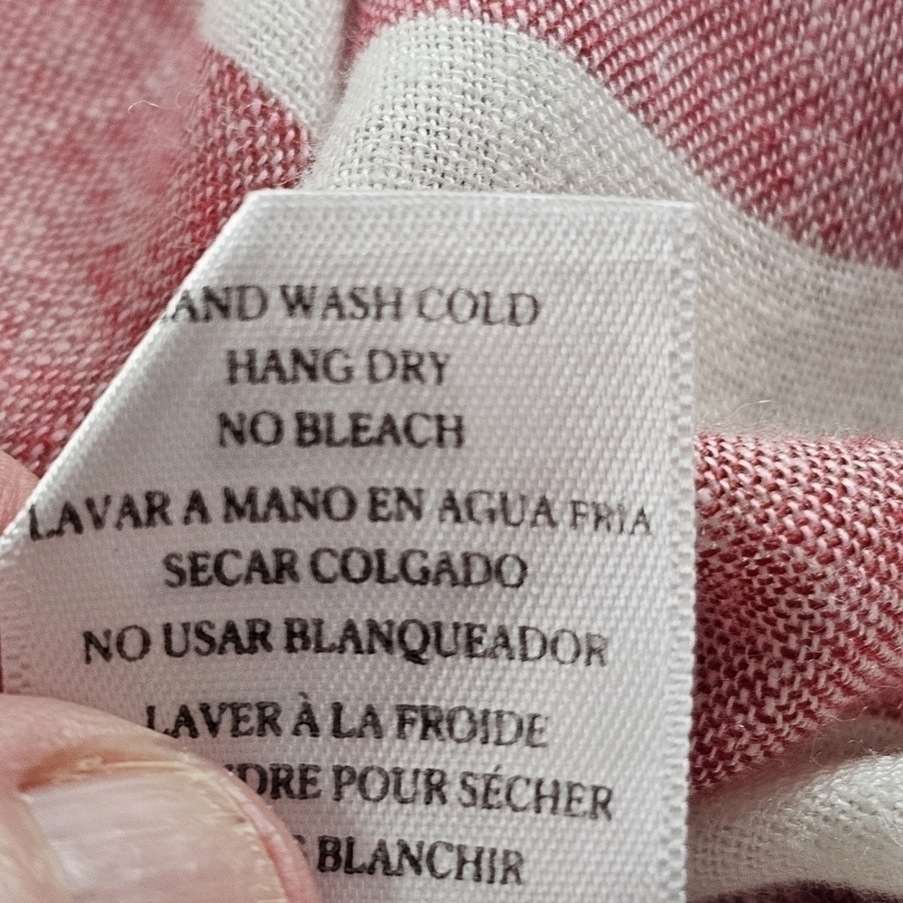 Rails Thea Tie Front Button Up Linen Blouse Sevil… - image 8